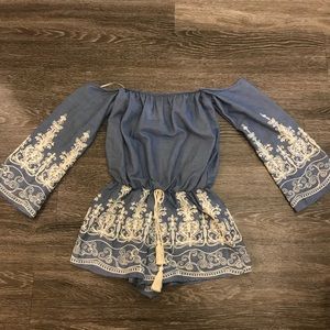 Cute Embroidered Romper